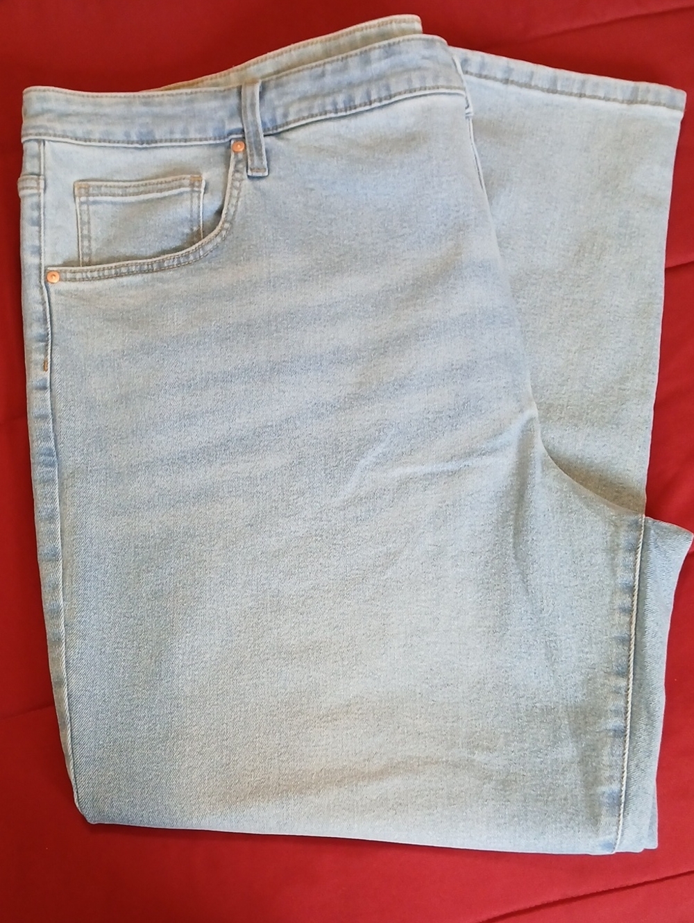 Terra & Sky Light Blue Straight Leg Women's Jeans